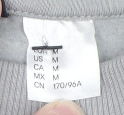 H&M Divided Men's Grey Graphic 72 Crew Neck Sweatshirt M