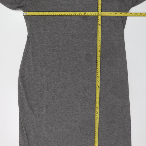 V by Very Women Grey Size 20 Long Sleeve Midi Dress