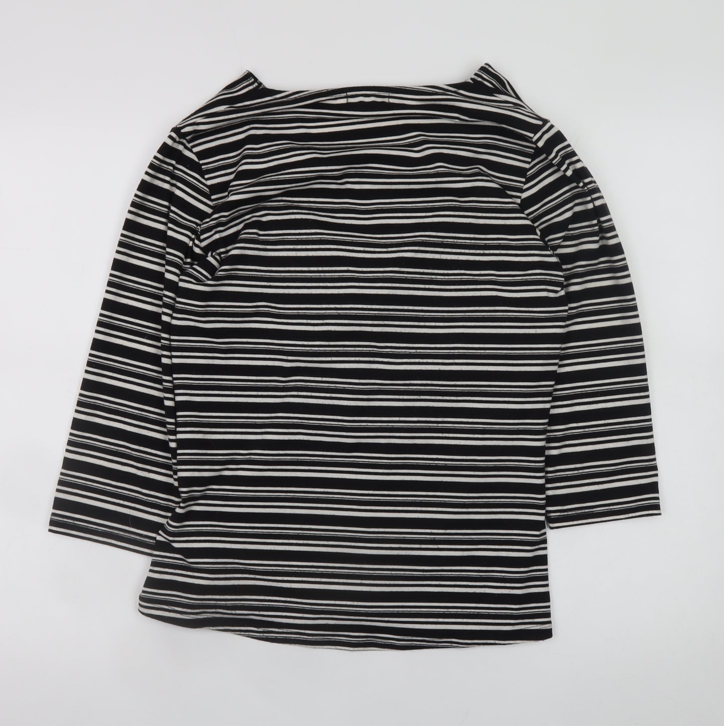 Merlin 101 Women's Black Striped Wrap Blouse Size 20