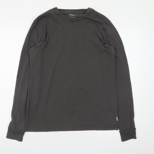 Howies Men's Black Long Sleeve Crew Neck Cotton T-Shirt M