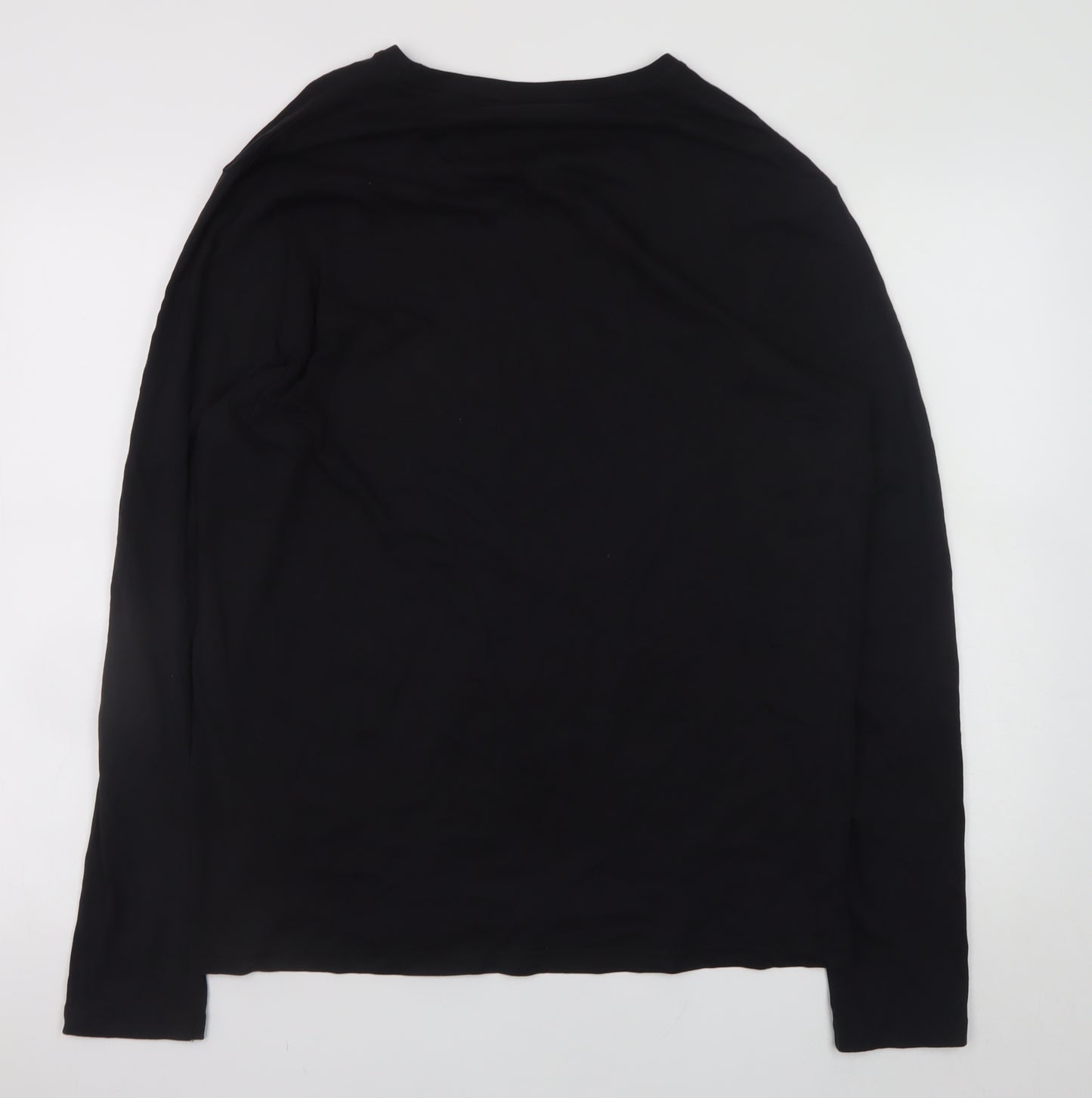 ONLY & SONS Men's Black XL Long Sleeve Tiger Graphic T-Shirt