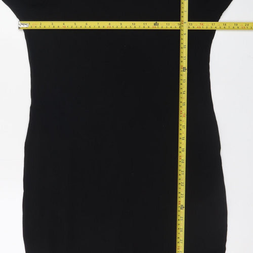 Atmosphere Women Black Size 14 Bodycon Knee Length Cotton Dress