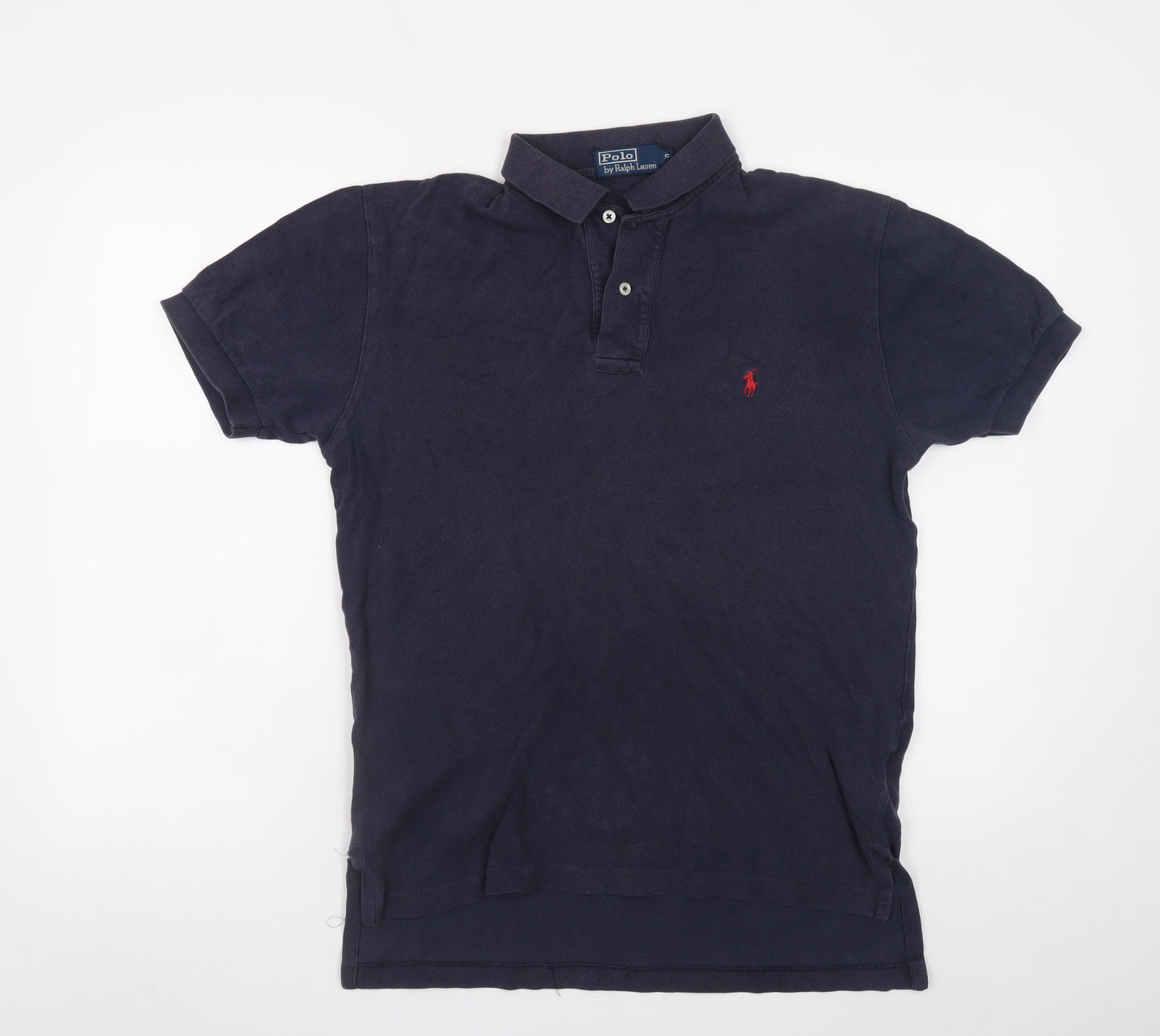 Ralph Lauren Men's Blue Cotton Short Sleeve Polo Shirt Size S