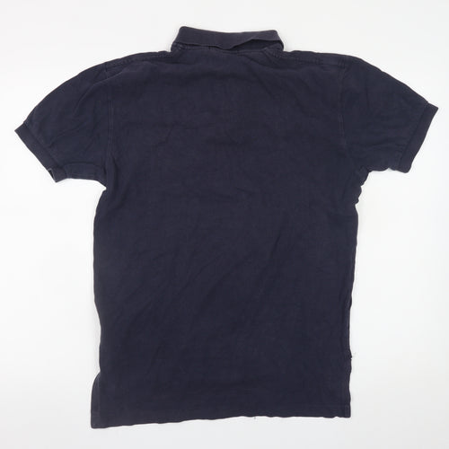 Ralph Lauren Men's Blue Cotton Short Sleeve Polo Shirt Size S