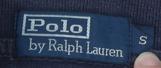 Ralph Lauren Men's Blue Cotton Short Sleeve Polo Shirt Size S