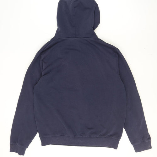 Fila Men’s Blue Pullover Hoodie L Logo Graphic Sportswear
