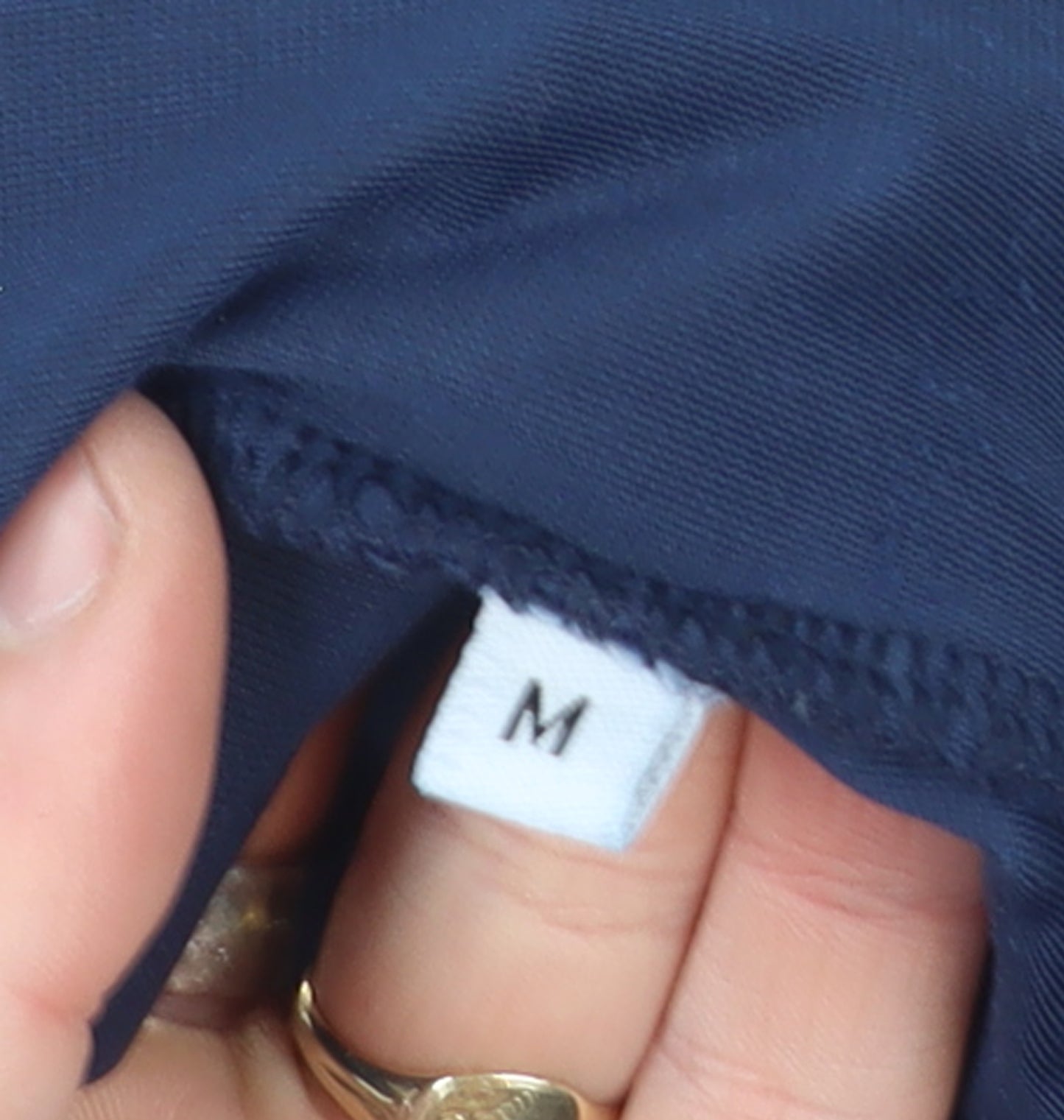 Peachy Den Women's Blue Velvet Collared Zip Jumpsuit Size M