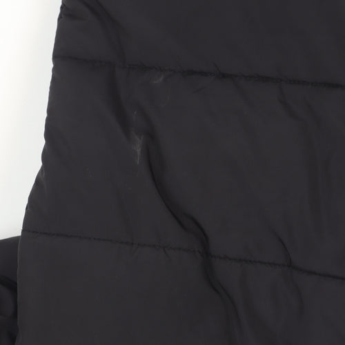 Noisy May Women's Black Long Hooded Puffer Coat Size M