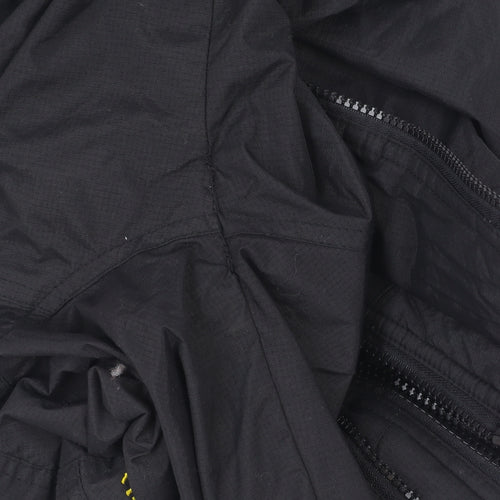 Superdry Women Black Medium Bomber Jacket Windproof Zip Lined