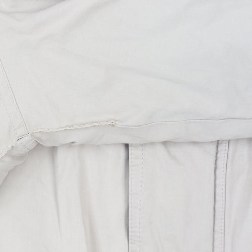 Armando Mens Beige 2XL Parka Jacket Cotton Blend Lined Winter Coat