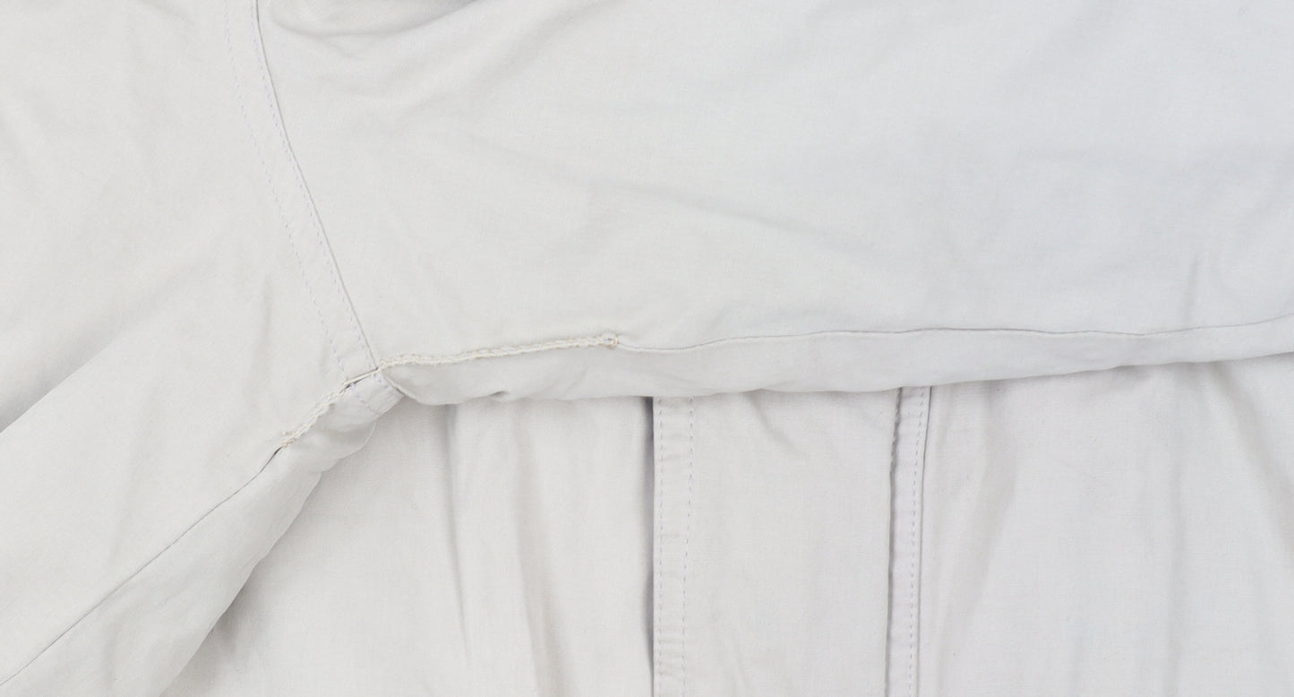 Armando Mens Beige 2XL Parka Jacket Cotton Blend Lined Winter Coat