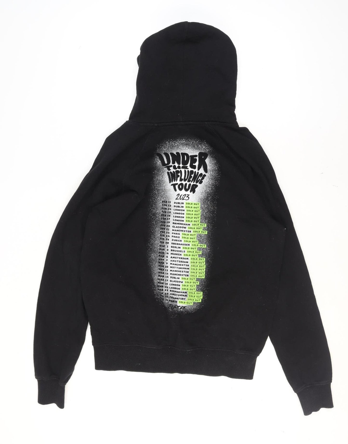 Chris Brown Under The Influence 2023 Men's Black Medium Pullover Hoodie