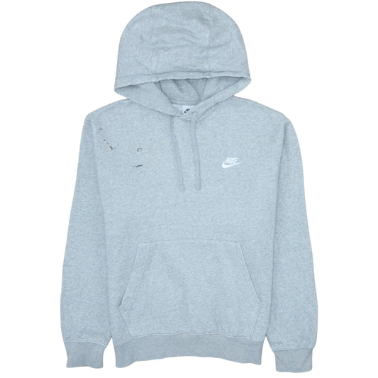 Nike Men's Grey Pullover Hoodie Size S Regular Fit Fleece