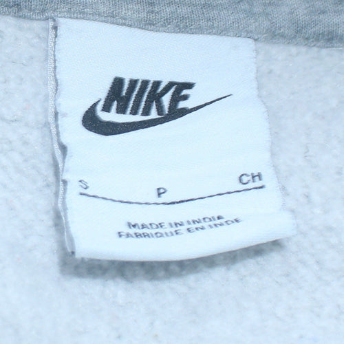 Nike Men's Grey Pullover Hoodie Size S Regular Fit Fleece