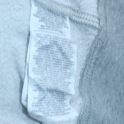 Nike Men's Grey Pullover Hoodie Size S Regular Fit Fleece