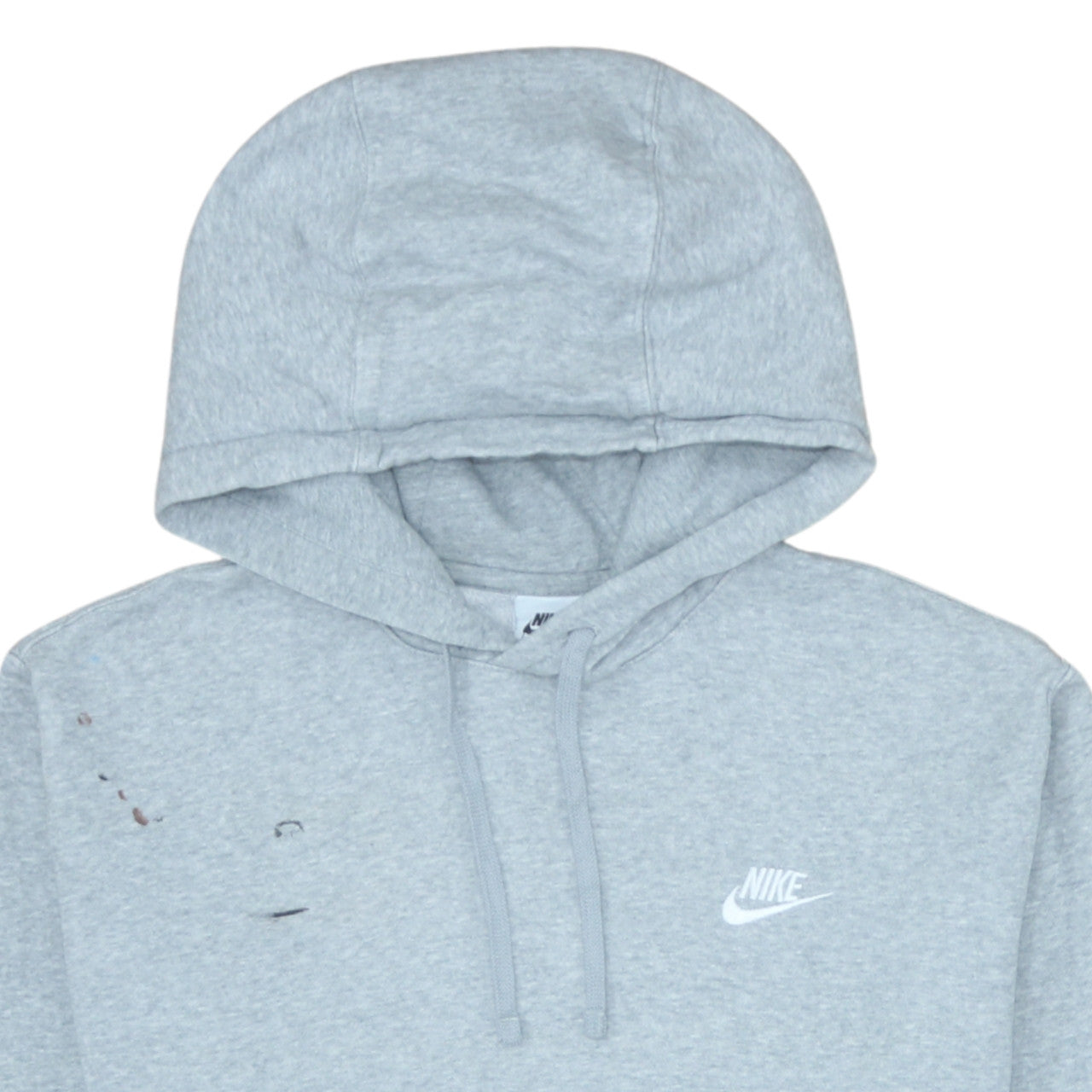 Nike Men's Grey Pullover Hoodie Size S Regular Fit Fleece