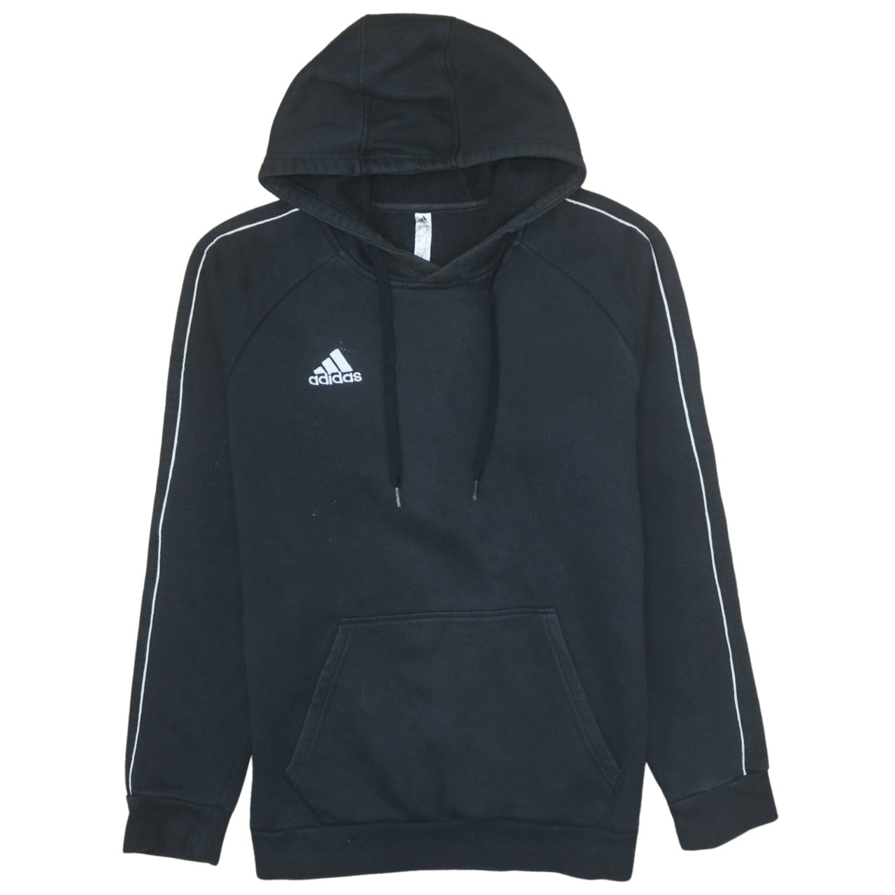 Adidas Men's Black Pullover Hoodie Medium Sports Fleece