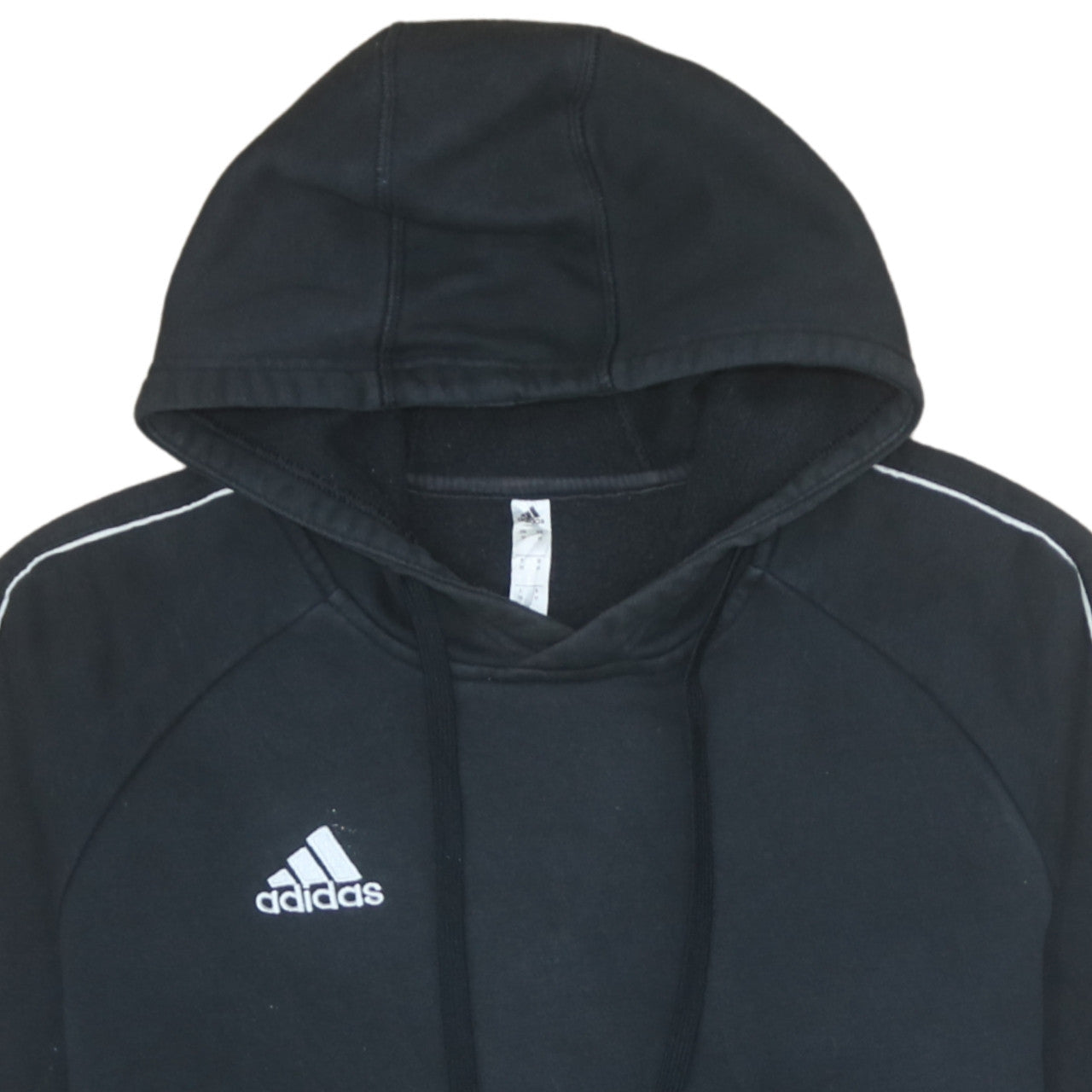 Adidas Men's Black Pullover Hoodie Medium Sports Fleece