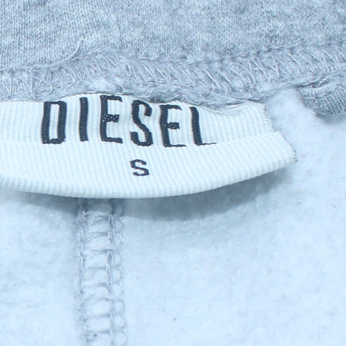 Diesel Mens Grey Jogger Sweatpants S Regular Fit Elastic Waist