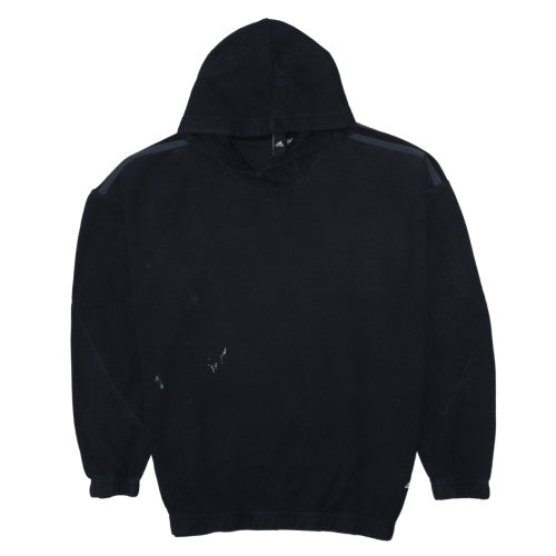 Adidas Men's Black Pullover Hoodie L Regular Fit Sportswear