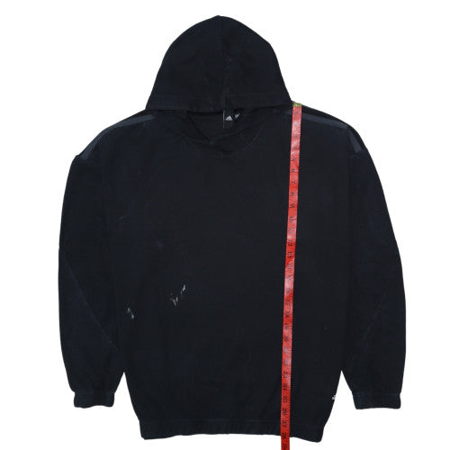 Adidas Men's Black Pullover Hoodie L Regular Fit Sportswear