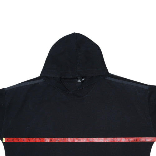 Adidas Men's Black Pullover Hoodie L Regular Fit Sportswear