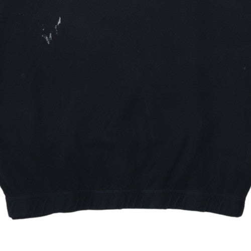 Adidas Men's Black Pullover Hoodie L Regular Fit Sportswear