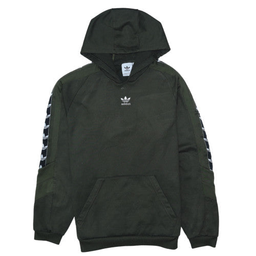 Adidas Mens Green Pullover Hoodie Size M Regular Fit Sportswear