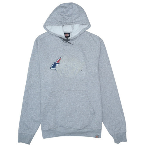 Dickies Men's Grey Pullover Hoodie Size L Regular Fit Logo Fleece