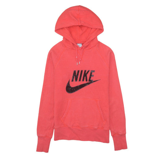 Nike Mens Red Pullover Hoodie L Sportswear Graphic Fleece