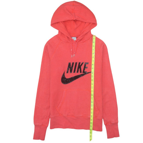 Nike Mens Red Pullover Hoodie L Sportswear Graphic Fleece