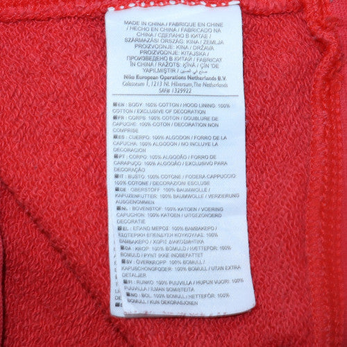 Nike Mens Red Pullover Hoodie L Sportswear Graphic Fleece