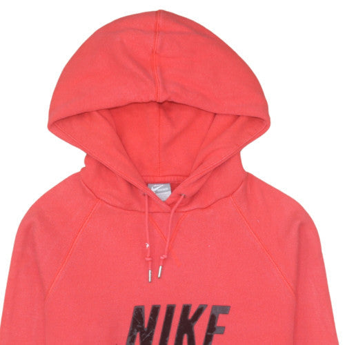 Nike Mens Red Pullover Hoodie L Sportswear Graphic Fleece