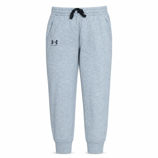 Front view of Under Armour Men's Grey Fleece Jogger Trousers M Relaxed Fit