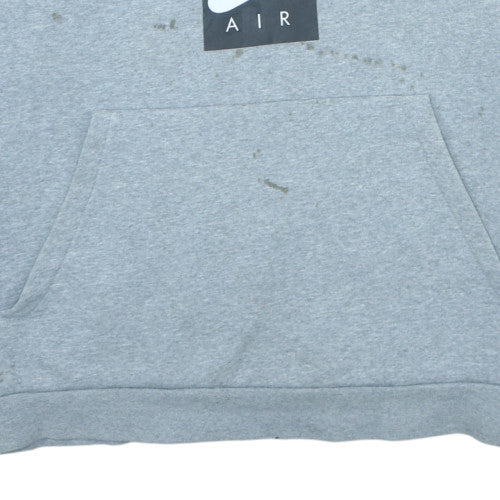 Nike Air Men’s Grey XL 1/2 Zip Hoodie Fleece Pull Over Sportswear