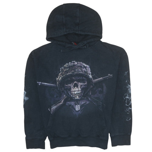 Spiral Men's Black Gothic Skull Pullover Hoodie Size M