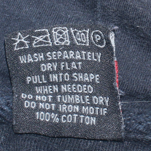 Spiral Men's Black Gothic Skull Pullover Hoodie Size M