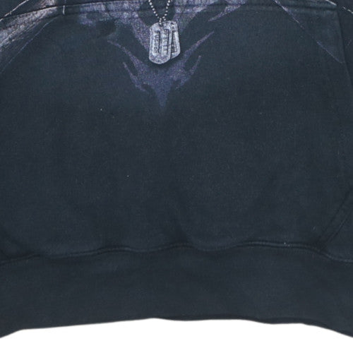 Spiral Men's Black Gothic Skull Pullover Hoodie Size M