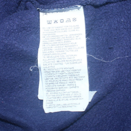 Puma Men's Blue Full Zip Hoodie L Cotton Blend Fleece