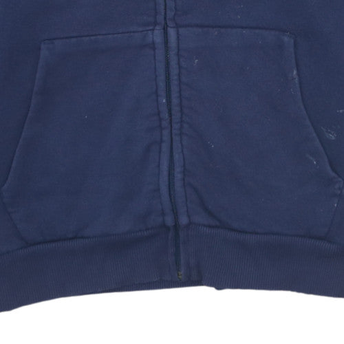 Puma Men's Blue Full Zip Hoodie L Cotton Blend Fleece