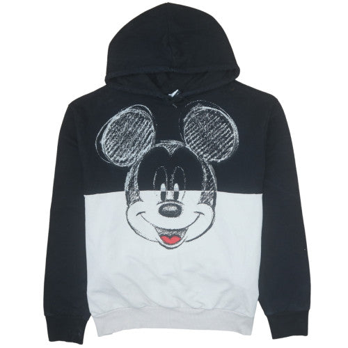 Disney at George Womens Black White Mickey Pullover Hoodie Size L