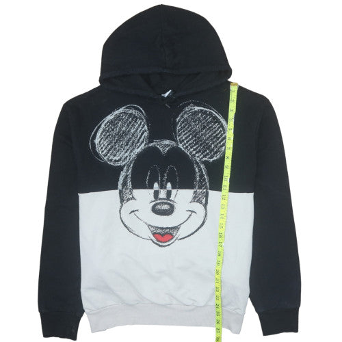 Disney at George Womens Black White Mickey Pullover Hoodie Size L