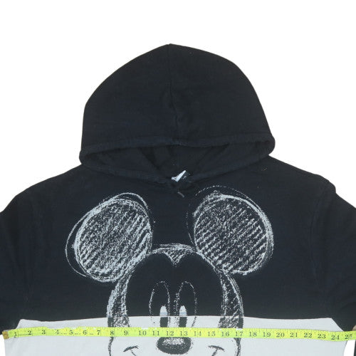 Disney at George Womens Black White Mickey Pullover Hoodie Size L
