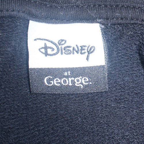 Disney at George Womens Black White Mickey Pullover Hoodie Size L