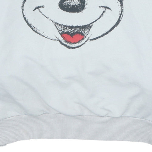 Disney at George Womens Black White Mickey Pullover Hoodie Size L