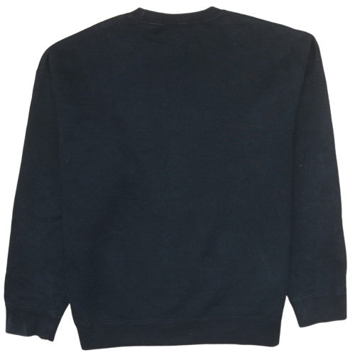 Nike Women Black L Sweatshirt Crew Neck Pullover Classic Logo