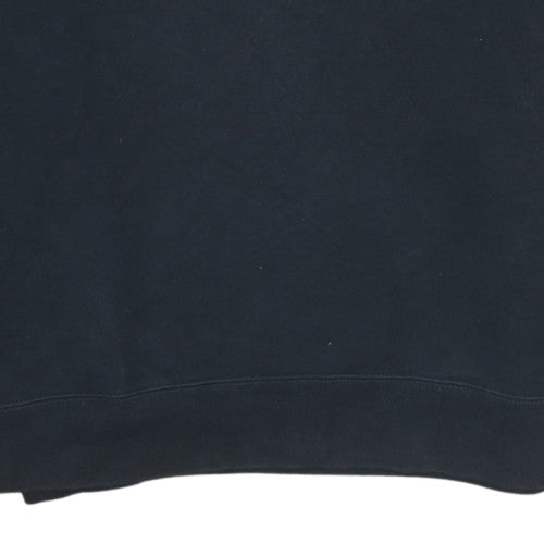 Nike Women Black L Sweatshirt Crew Neck Pullover Classic Logo