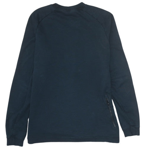 Nike Men's Black M Pullover Sweatshirt Crew Neck Fleece Zip Pocket
