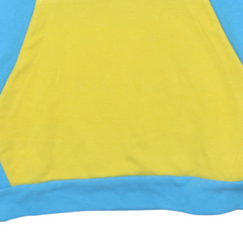 Nike Air Jordan Men’s Blue Yellow Pullover Hoodie Size L