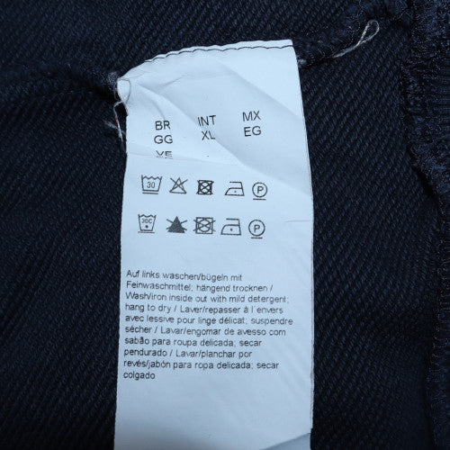 Hugo Boss Men's Blue XL Crew Neck Embroidered Sweatshirt